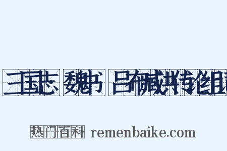 三国志·魏书·吕布臧洪传论组词是什么意思的图片